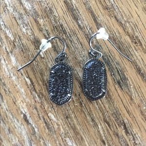 Kendra Scott sparkle black earrings